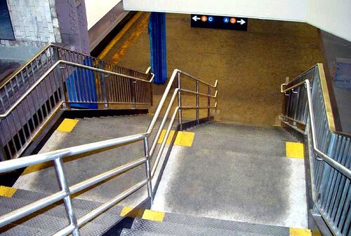 mais recente caso da empresa sobre Corrimão de escada em aço inoxidável para estação de trânsito