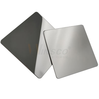 qualidade  Ornamental Super Mirror Stainless Steel Sheet 201 304 316 Grade With Silver PVD Color fábrica