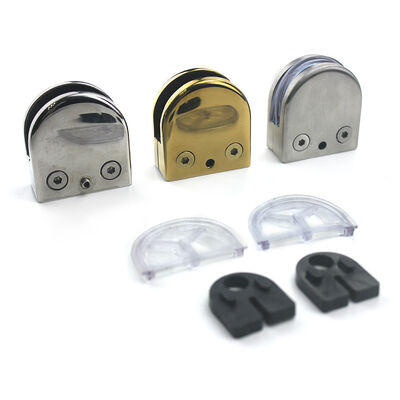 qualidade  Stainless Steel Glass Railing Clamp Bracket - Corrosion Resistant with Multiple Finishes for Frameless Glass Panels fábrica