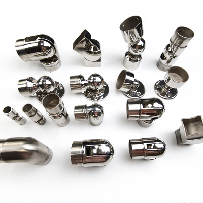 qualidade  304/316 Stainless Steel Adjustable Handrail Elbow, Swivel Railing Tube Connector Fittings fábrica