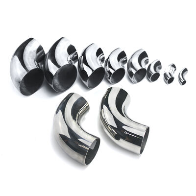 qualidade  90 Degree Polished Stainless Steel Elbow, Codo,201/304/316 Grade Weld Pipe Fitting fábrica