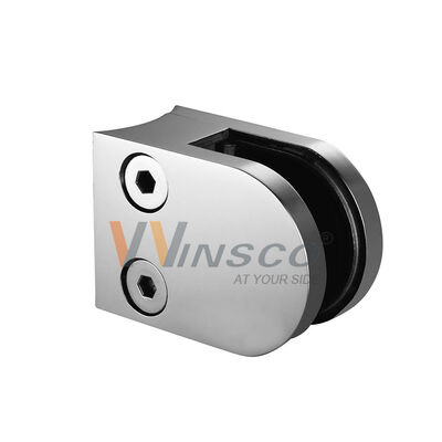 qualidade  Precision Investment Cast Stainless Steel Glass Clamp for Glass Railing Balustrade | Winsco Metal VA201 fábrica