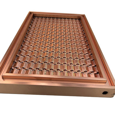 Especificação personalizada AISI 201 malha de 304 316 Rose Gold Stainless Steel Grid