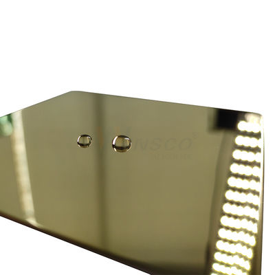 TP 201 do espelho de bronze do ouro do Zr 304 316 folha de aço inoxidável decorativa