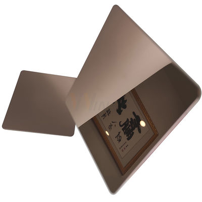 Cor de bronze da folha de aço inoxidável super antiga do espelho 316l com SS 201 categoria 304 316