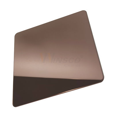Cor de bronze da folha de aço inoxidável super antiga do espelho 316l com SS 201 categoria 304 316