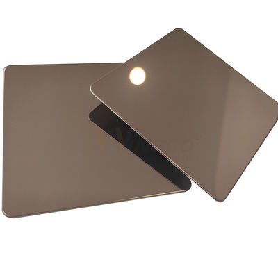 Cor de bronze da folha de aço inoxidável super antiga do espelho 316l com SS 201 categoria 304 316