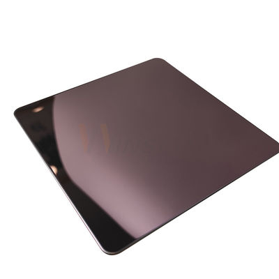 AISI Rose Gold 5x10 laminou 201 a chapa metálica de aço inoxidável do espelho da placa 8k