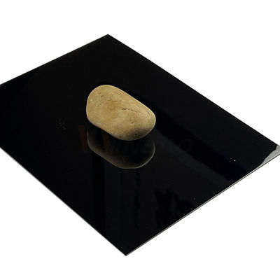 categoria de aço inoxidável da cor 304 do titânio PVD do preto da folha do espelho super de 1500mm