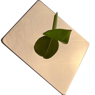 Chapa metálica super do espelho AISI 304 304L Rose Gold Decorative Stainless Steel