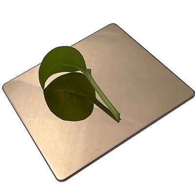 Chapa metálica super do espelho AISI 304 304L Rose Gold Decorative Stainless Steel