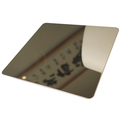 AISI 201 304 316 Champagne Gold Stainless Steel Sheet com revestimento super do espelho
