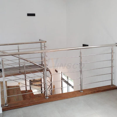 Decoração interna 201 escada 304 316 de aço inoxidável que cerca escadas de Inox