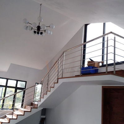 Decoração interna 201 escada 304 316 de aço inoxidável que cerca escadas de Inox