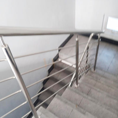 Escada de aço inox linha fina 201 304 316 corrimão design moderno
