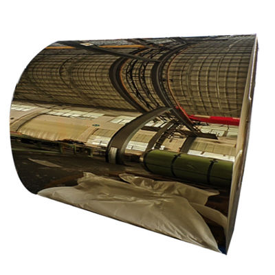 Revestimento de superfície laminado de solda do espelho de aço inoxidável da cor do ouro do titânio da bobina