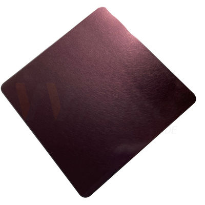 a folha 4x10 de aço inoxidável decorativa laminou Rose Gold Vibration