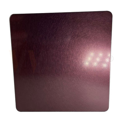 a folha 4x10 de aço inoxidável decorativa laminou Rose Gold Vibration