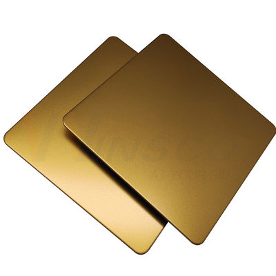 O grânulo 304 316 dos SS 201 soprou o ouro de aço inoxidável do titânio da folha laminado
