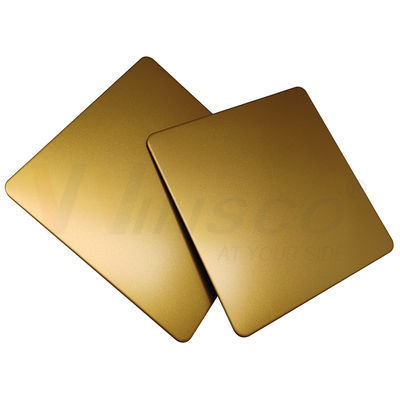 O grânulo 304 316 dos SS 201 soprou o ouro de aço inoxidável do titânio da folha laminado