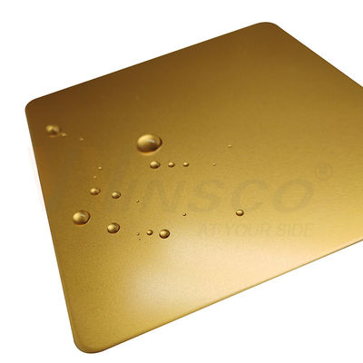 O grânulo 304 316 dos SS 201 soprou o ouro de aço inoxidável do titânio da folha laminado