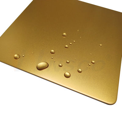 O grânulo 304 316 dos SS 201 soprou o ouro de aço inoxidável do titânio da folha laminado
