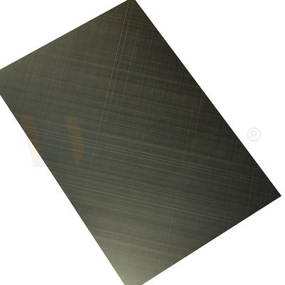 A linha fina da cruz do controle da qualidade terminou folhas decorativas verdes do bronze 0.3mm SS