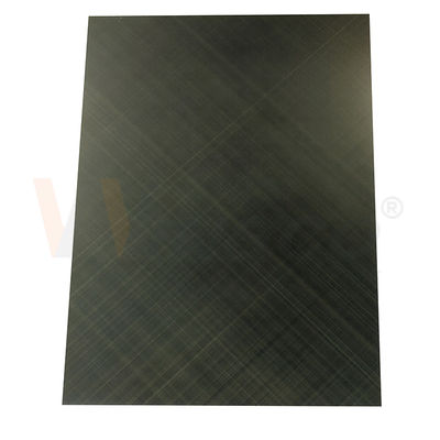 A linha fina da cruz do controle da qualidade terminou folhas decorativas verdes do bronze 0.3mm SS