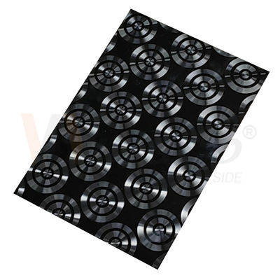AISI 201 CD 304 316 que lustra a folha de aço inoxidável decorativa do laser do titânio preto 3D