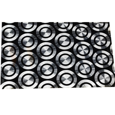 a folha 201 304 316 de aço inoxidável decorativa laminou o polonês preto do laser do titânio 3D