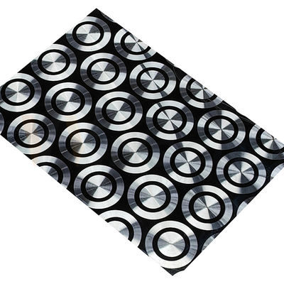 a folha 201 304 316 de aço inoxidável decorativa laminou o polonês preto do laser do titânio 3D