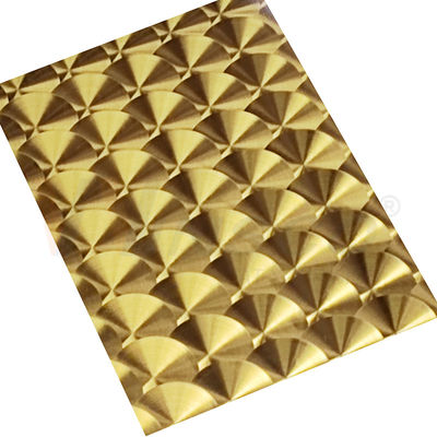 Laser SS 201 do ouro 3D do titânio da linha fina do CD placa 304 316 de aço inoxidável decorativa