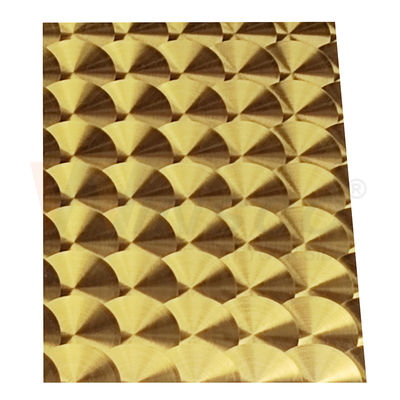 Laser SS 201 do ouro 3D do titânio da linha fina do CD placa 304 316 de aço inoxidável decorativa
