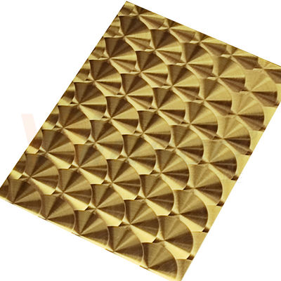 Laser SS 201 do ouro 3D do titânio da linha fina do CD placa 304 316 de aço inoxidável decorativa