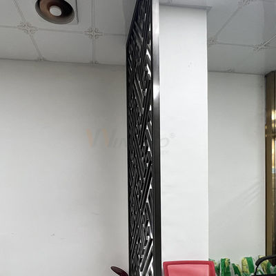 Projeto moderno da tela preta do divisor de sala da separação de Matt Finished Stainless Steel Screen
