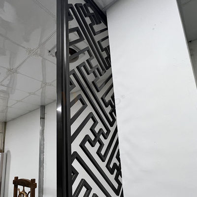 Projeto moderno da tela preta do divisor de sala da separação de Matt Finished Stainless Steel Screen