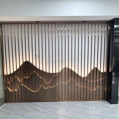 Tela de aço inoxidável do clube 0.4-20mm Art Partition Wall Inox Divider