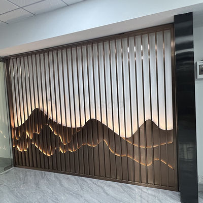 Tela de aço inoxidável do clube 0.4-20mm Art Partition Wall Inox Divider