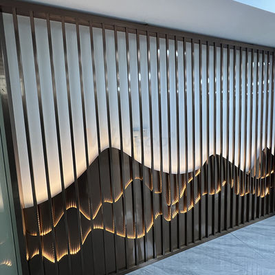 Tela de aço inoxidável do clube 0.4-20mm Art Partition Wall Inox Divider