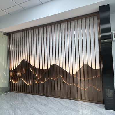 Tela de aço inoxidável do clube 0.4-20mm Art Partition Wall Inox Divider