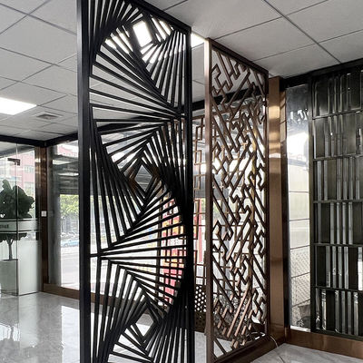 Separação de Art Stainless Steel Divider Screen da parede da parte alta para o projeto do quarto