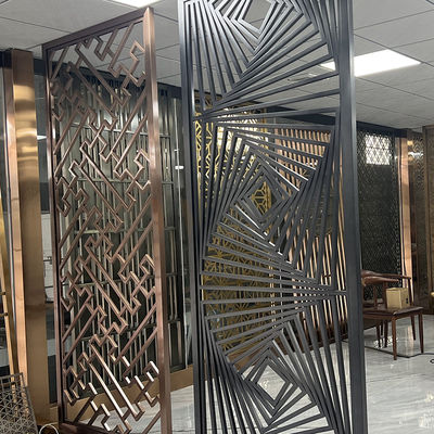 Separação de Art Stainless Steel Divider Screen da parede da parte alta para o projeto do quarto