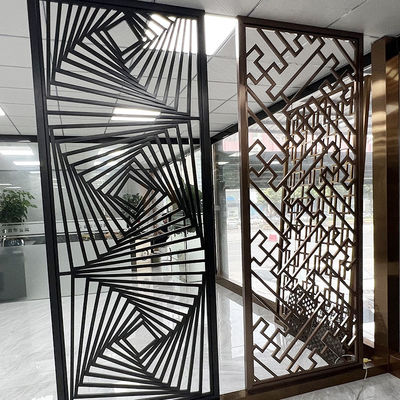 Separação de Art Stainless Steel Divider Screen da parede da parte alta para o projeto do quarto