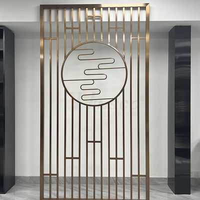 O laser 1250mm de aço inoxidável decorativo da separação da tela cortou o divisor de sala do metal do restaurante do hotel