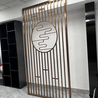 O laser 1250mm de aço inoxidável decorativo da separação da tela cortou o divisor de sala do metal do restaurante do hotel