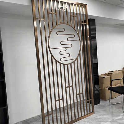 O laser 1250mm de aço inoxidável decorativo da separação da tela cortou o divisor de sala do metal do restaurante do hotel