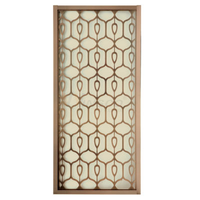 da separação de aço inoxidável da tela de 1219mm divisor interior da sala de visitas para a decoração luxuosa da casa de campo