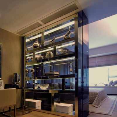 da separação de aço inoxidável da tela de 1219mm divisor interior da sala de visitas para a decoração luxuosa da casa de campo