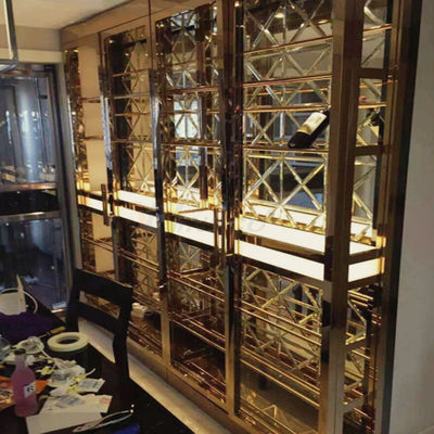 da separação de aço inoxidável da tela de 1219mm divisor interior da sala de visitas para a decoração luxuosa da casa de campo