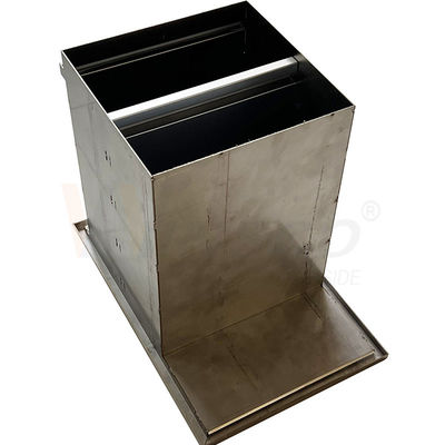 Baldes do lixo de aço inoxidável exteriores internos da fabricação de metal